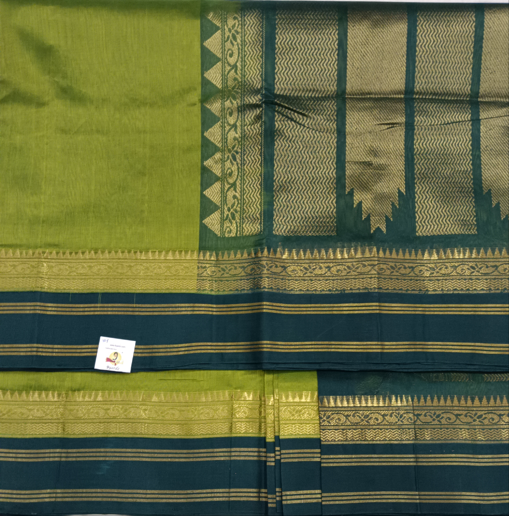 Pure silk cotton -Korvai 10yards madisar