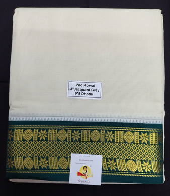 Pure cotton Muhurtham dhoti 9*5