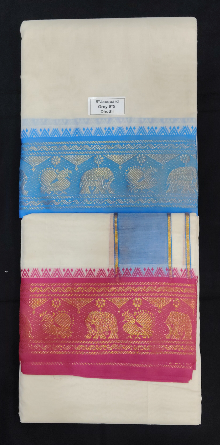 Cotton Dhothi Jacquard 9*5