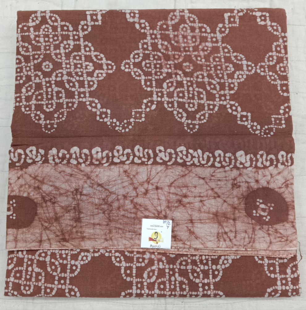 Sungudi cotton 10.5yards 49"