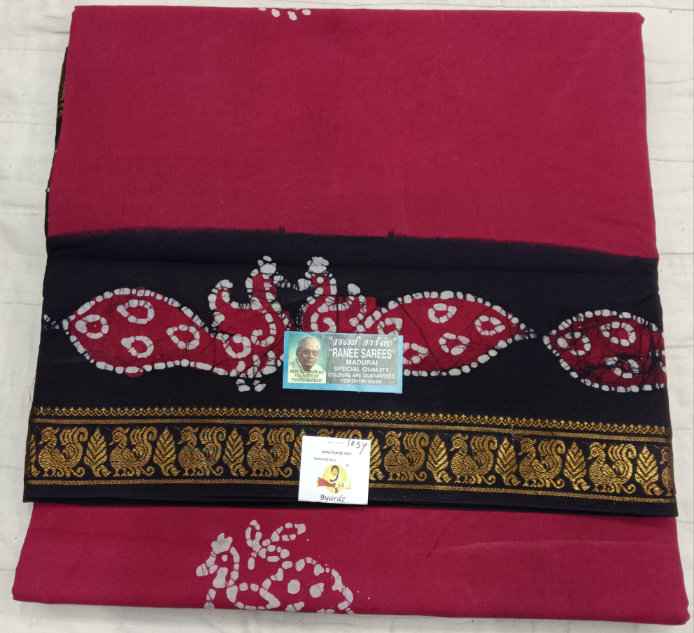 Ranee voyal saree 10.5yardz(9.5mtrs)