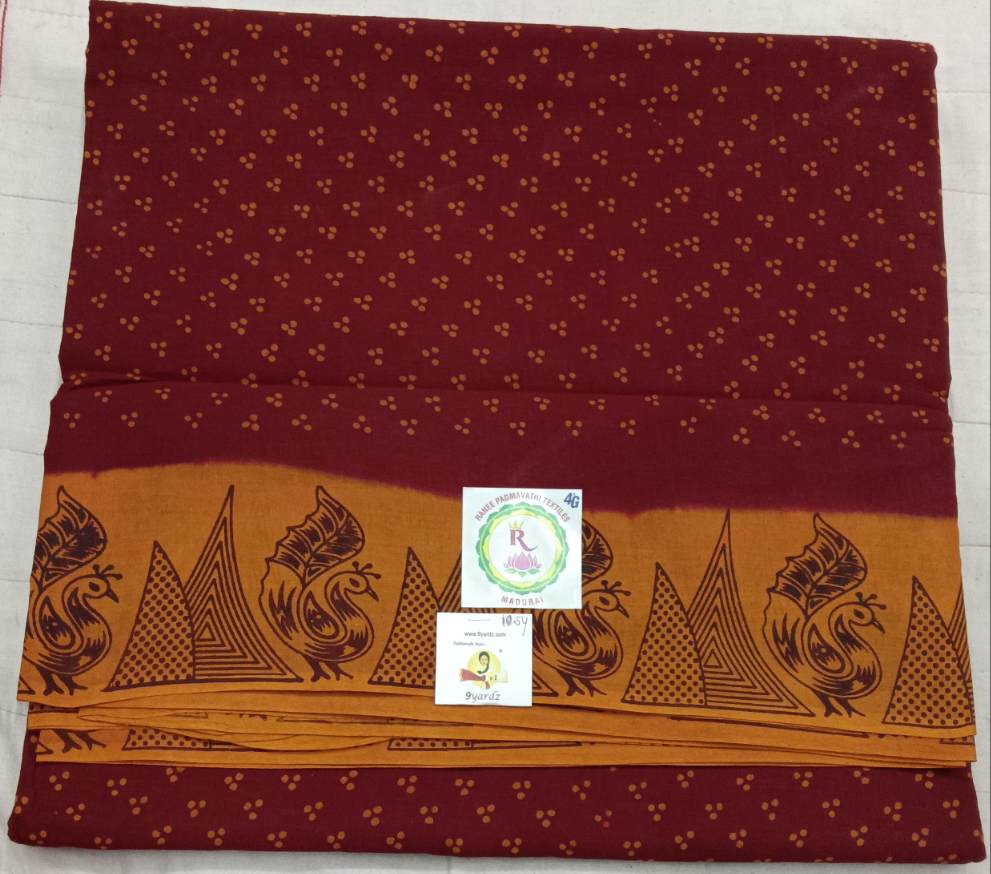 Ranee voyal saree 10.5yardz(9.5mtrs)