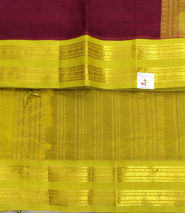 Pure silk cotton -Korvai 10yards madisar