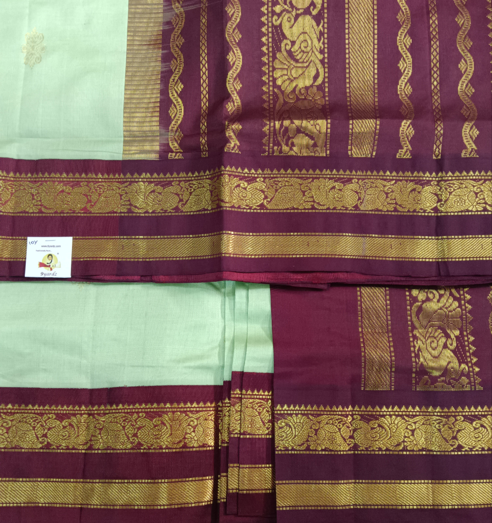 Semi Silk cotton Korvai Madisar