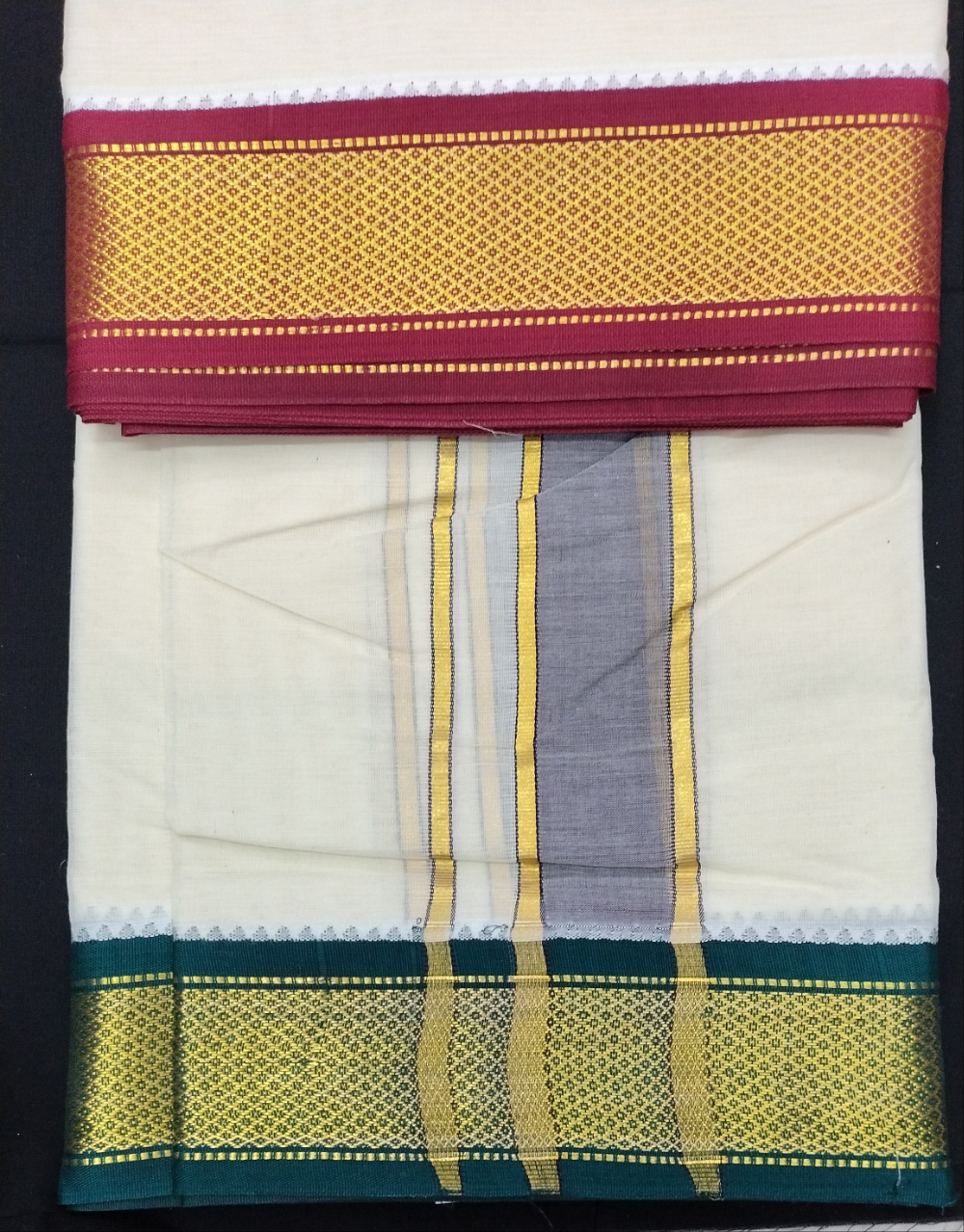Pure cotton Muhurtham dhoti 10*6 11kann
