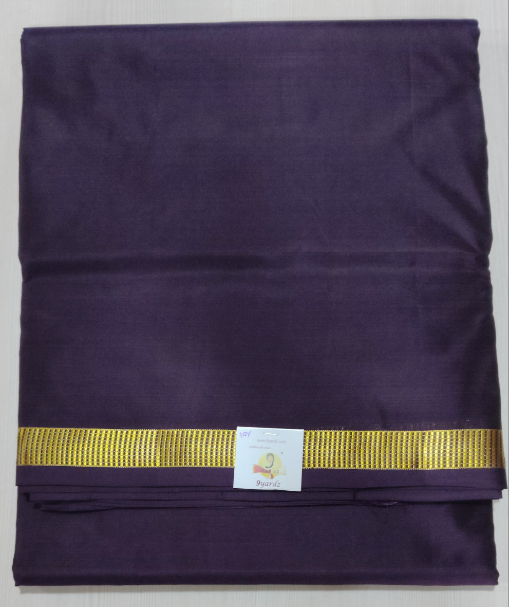 Blue and LIC Broder
 Pure Silk 10-Yard Saree with Golden Zari LIC Motif Border – 9yardz Traditional Collection