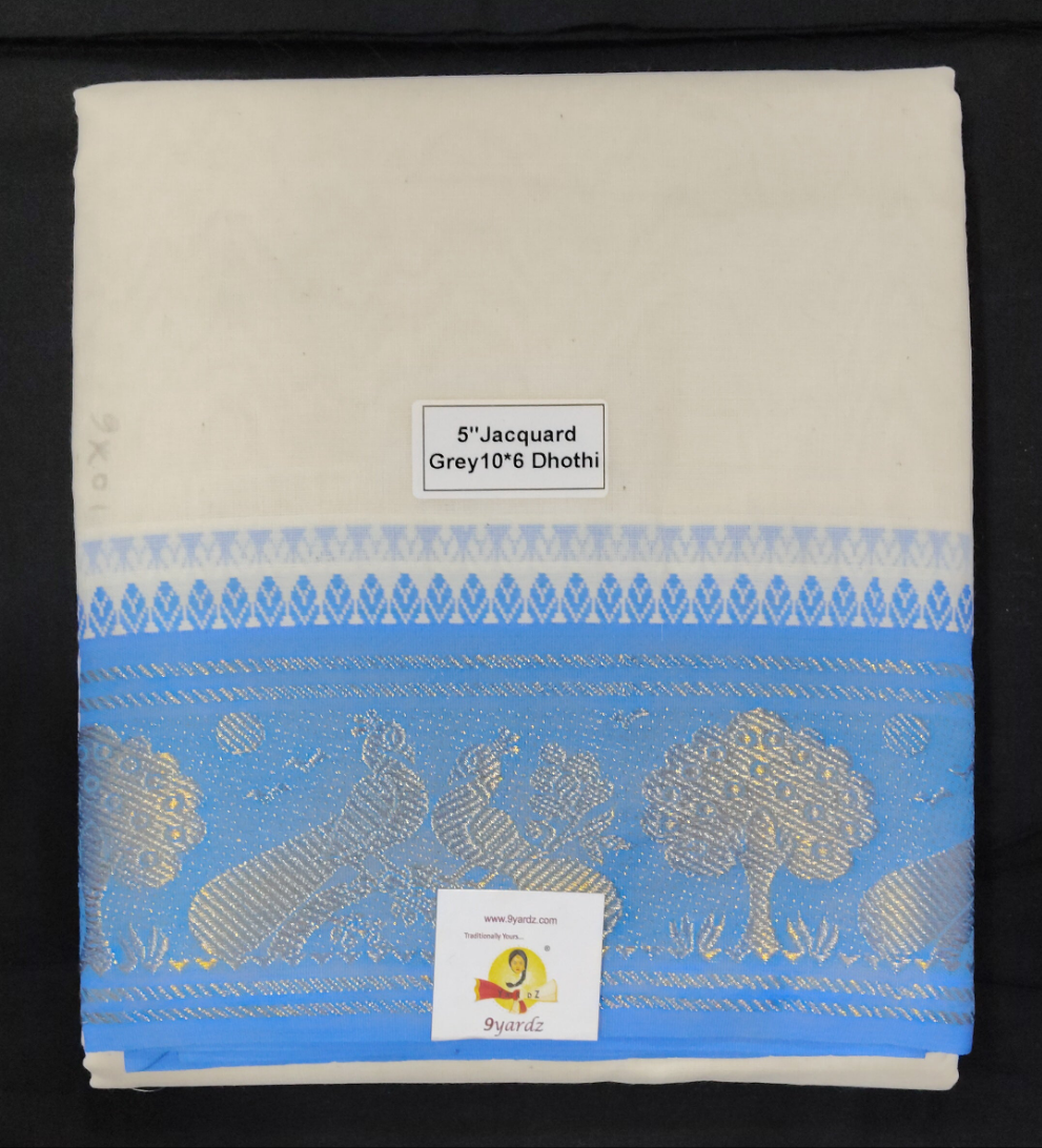 Cotton Dhothi Jacquard 10*6