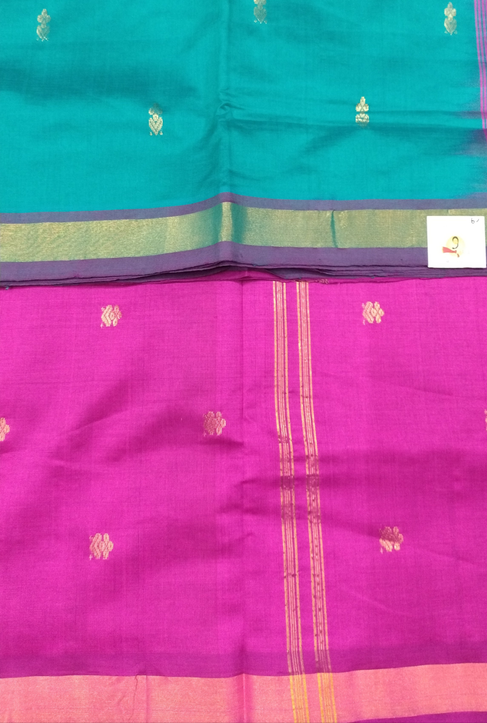 Semi silk Embossed 6Yards
