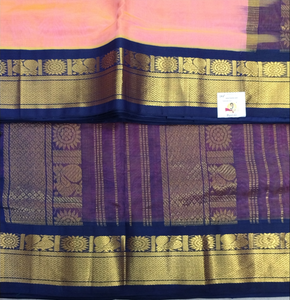 Pure silk cotton -Korvai 10yards madisar