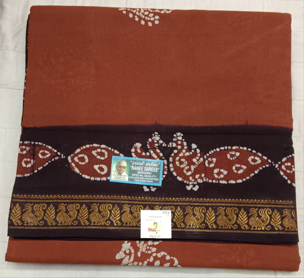 Ranee voyal saree 10.5yardz(9.5mtrs)