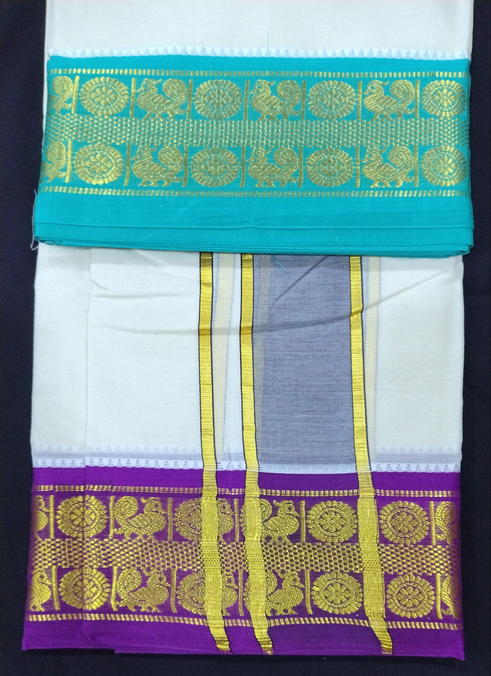 Pure cotton Muhurtham dhoti 10*6