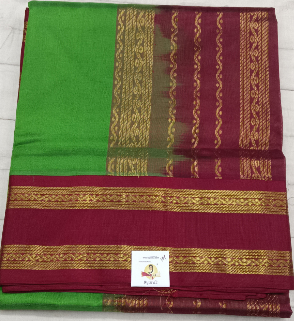 Pure silk cotton -Korvai 10yards madisar