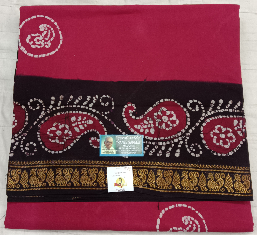 Ranee voyal saree 10.5yardz(9.5mtrs)
