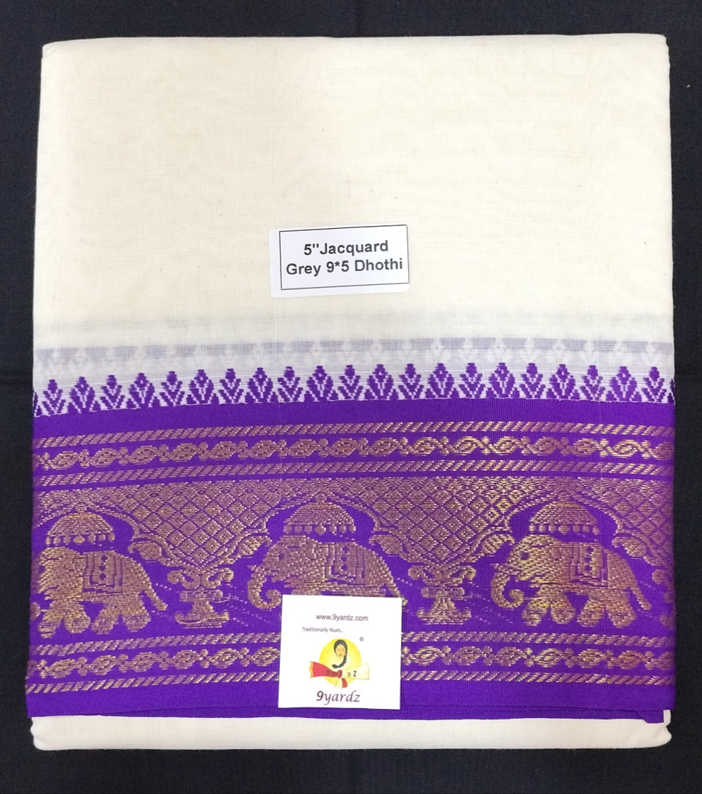 Cotton Dhothi Jacquard 9*5
