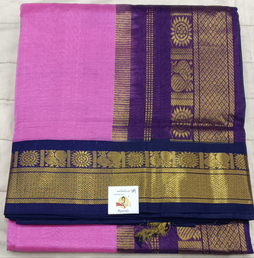 Pure silk cotton -Korvai 10yards madisar