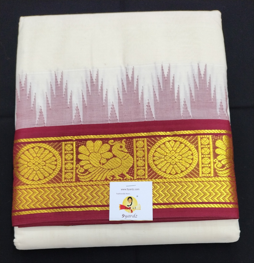 Pure cotton Muhurtham dhoti 9*5