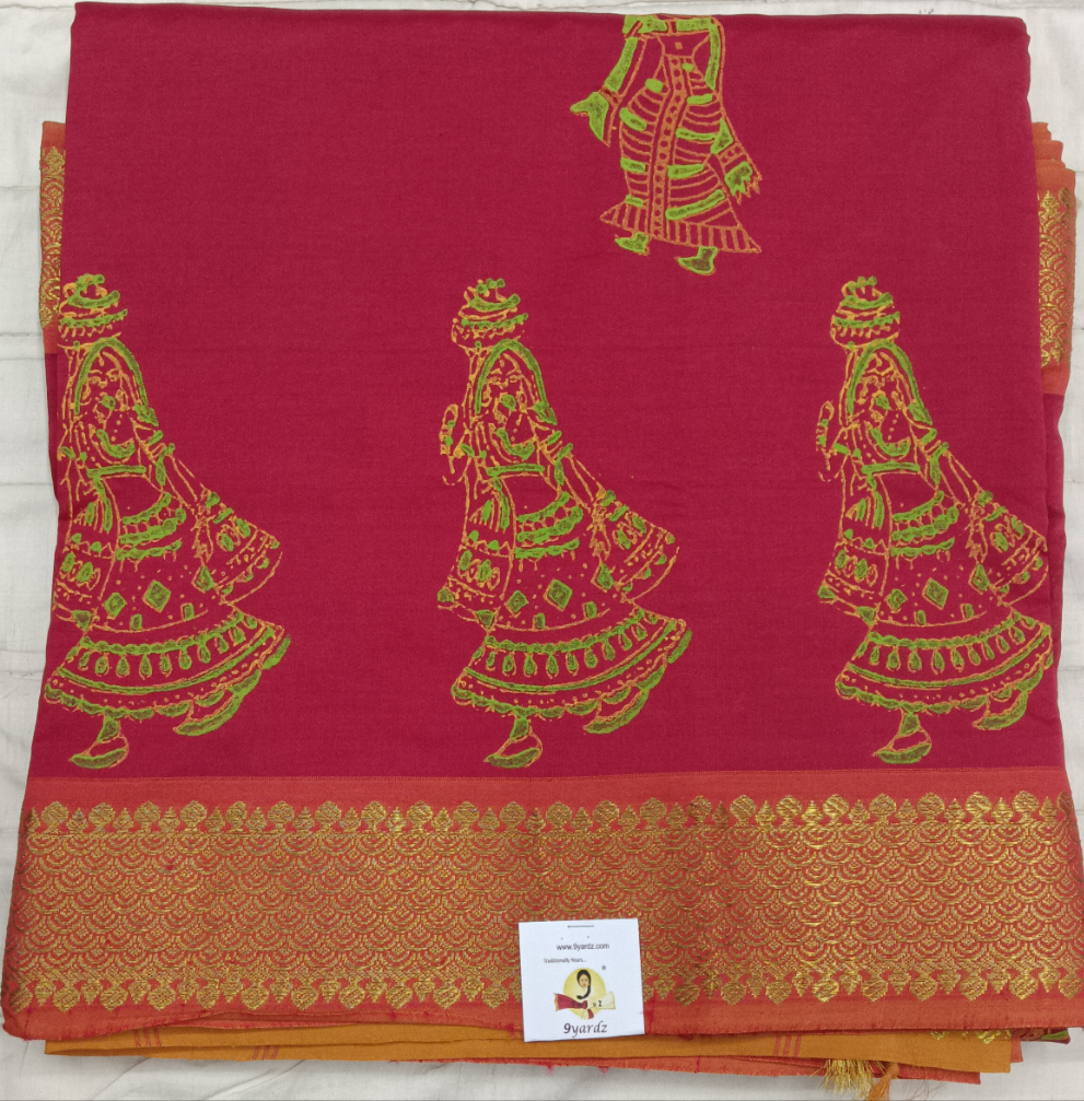 Semi Silk cotton printed Madisar