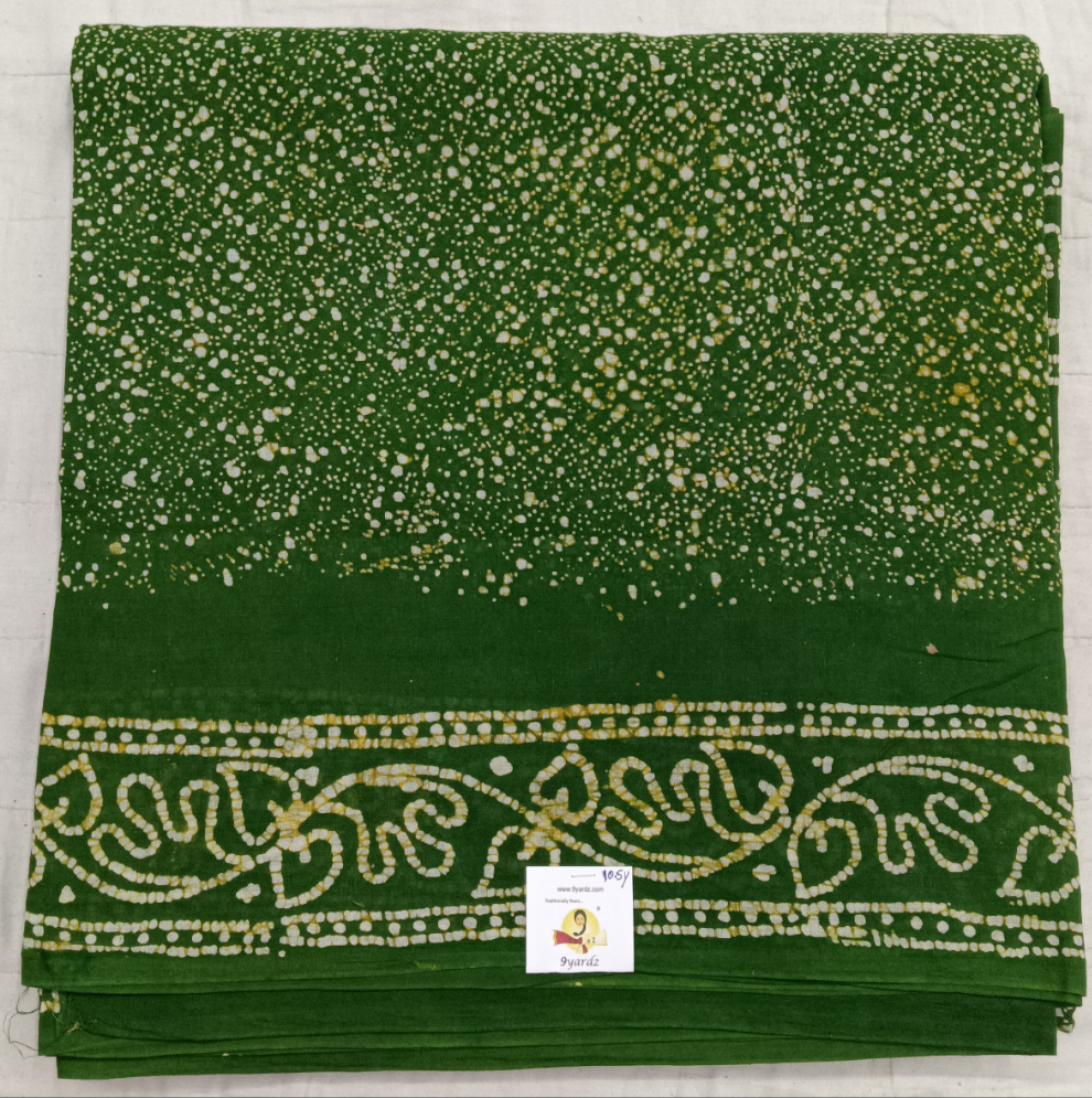 Sungudi cotton 10.5yards 49"