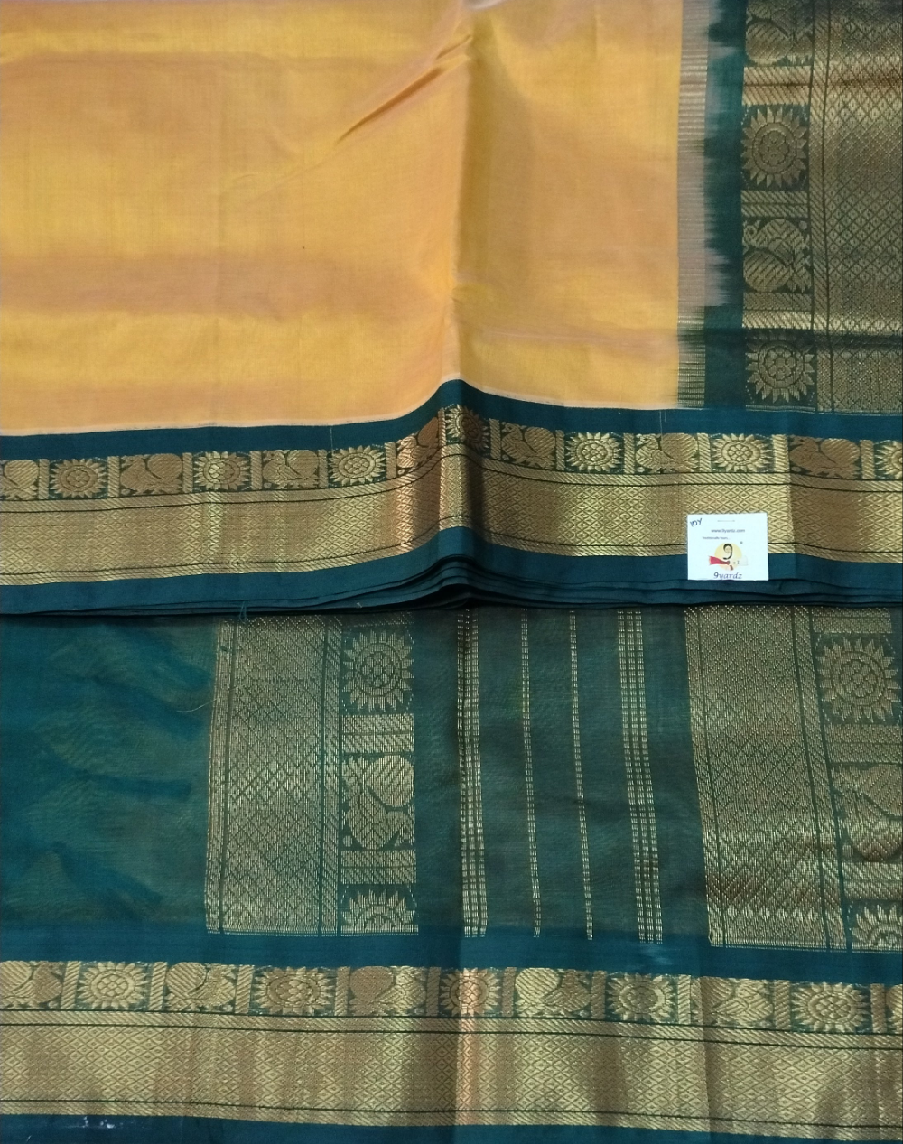Pure silk cotton -Korvai 10yards madisar