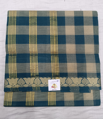 Chettinadu cotton checked 6 yardz