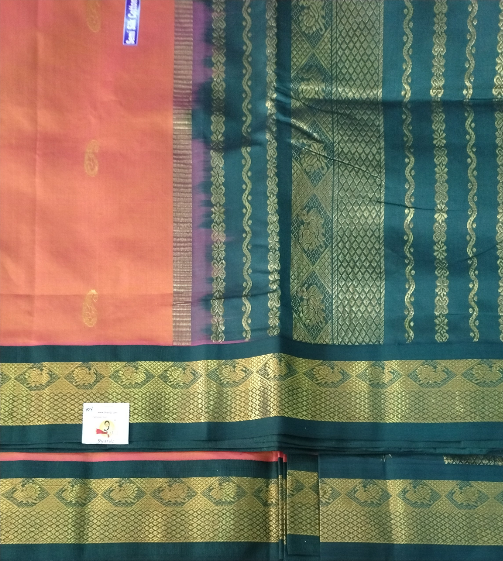 Semi Silk cotton Korvai Madisar
