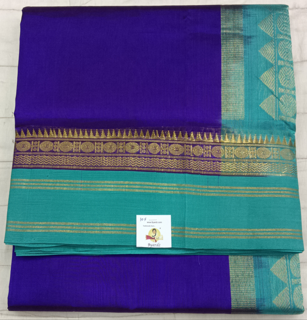 Pure silk cotton -Korvai 10yards madisar