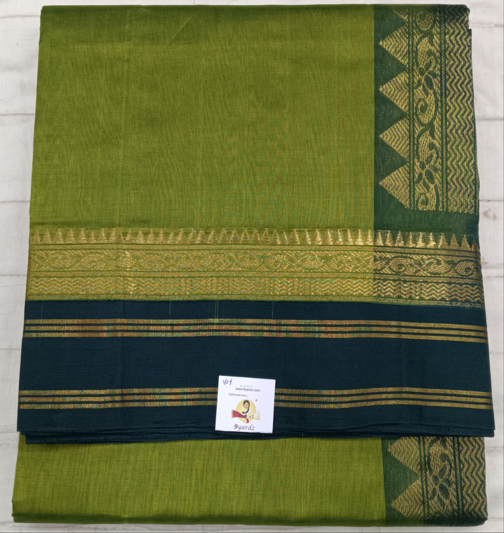 Pure silk cotton -Korvai 10yards madisar