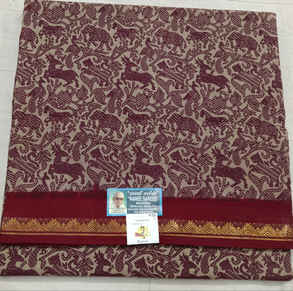 Ranee voyal saree 10.5yardz(9.5mtrs)