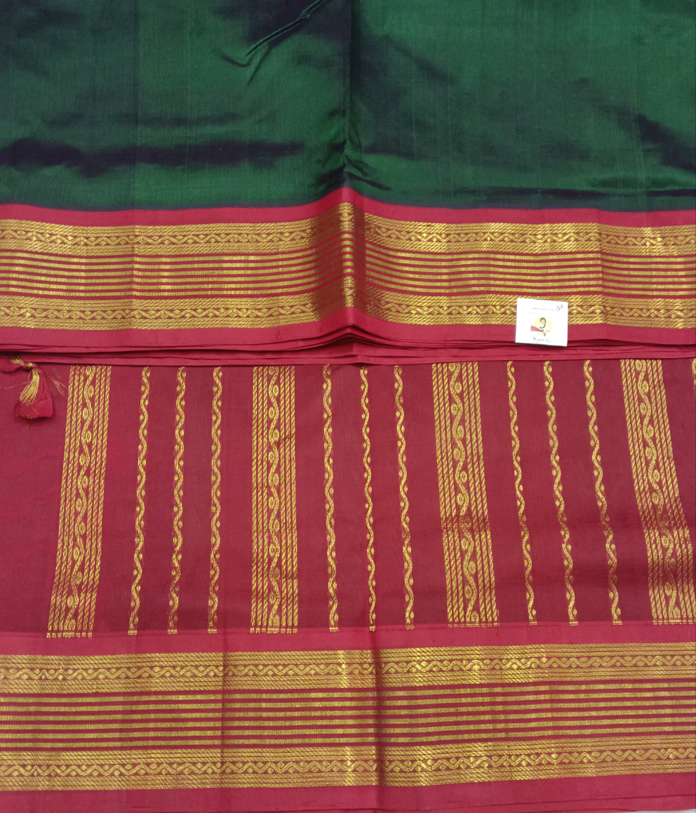 Pure silk cotton Korvai 12yardz
