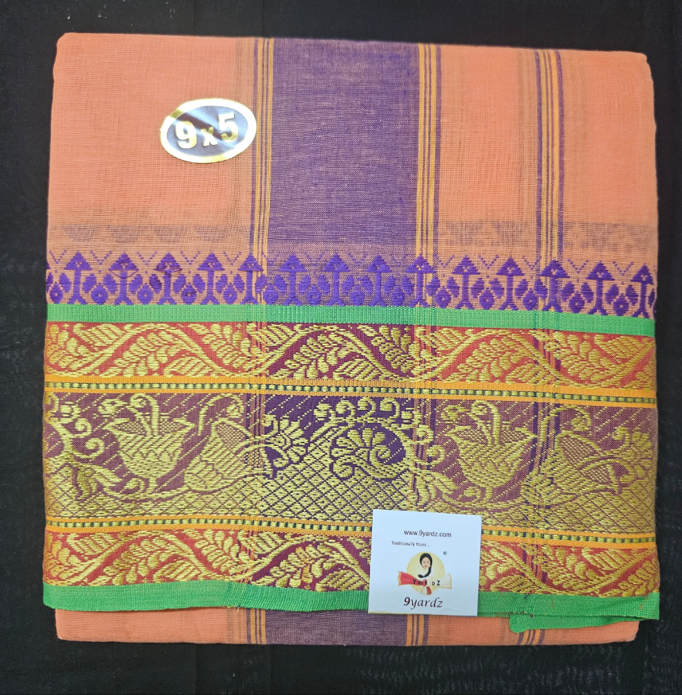 Nagari Cotton Colour Dhoti 9*5