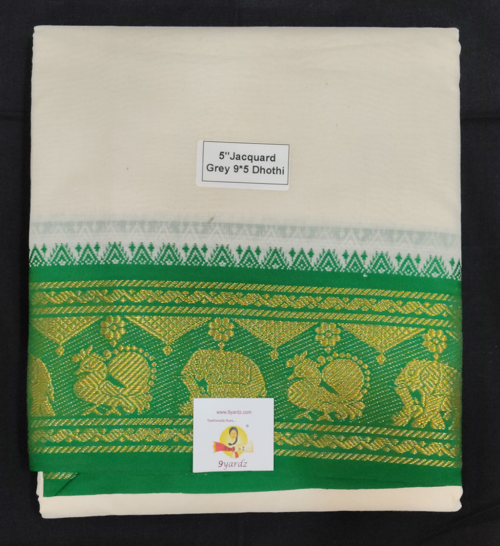Cotton Dhothi Jacquard 9*5