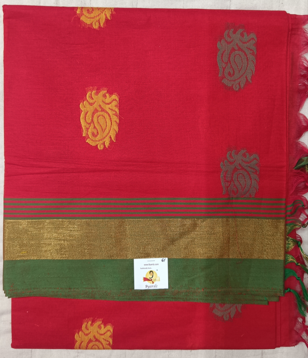 Chettinadu cotton Embossed 6 yardz