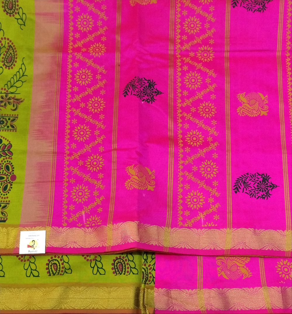 Semi Silk cotton printed 10yardz Madisar