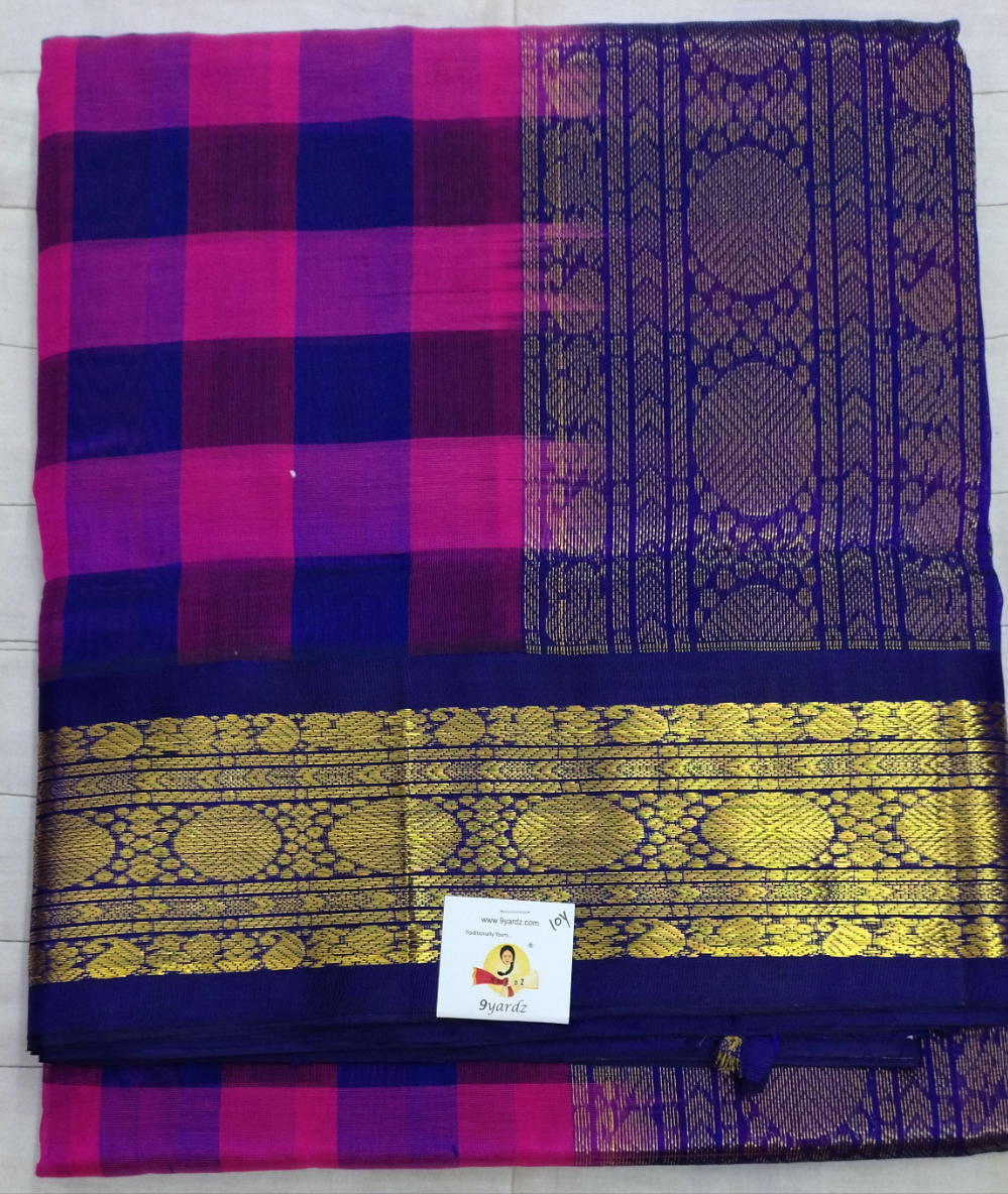 Pure silk cotton -Korvai 10yards madisar