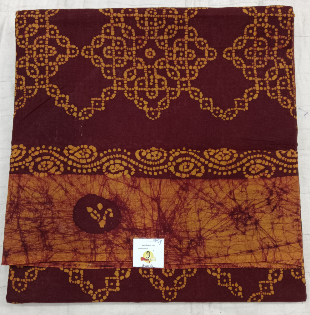 Sungudi cotton 10.5yards 49"