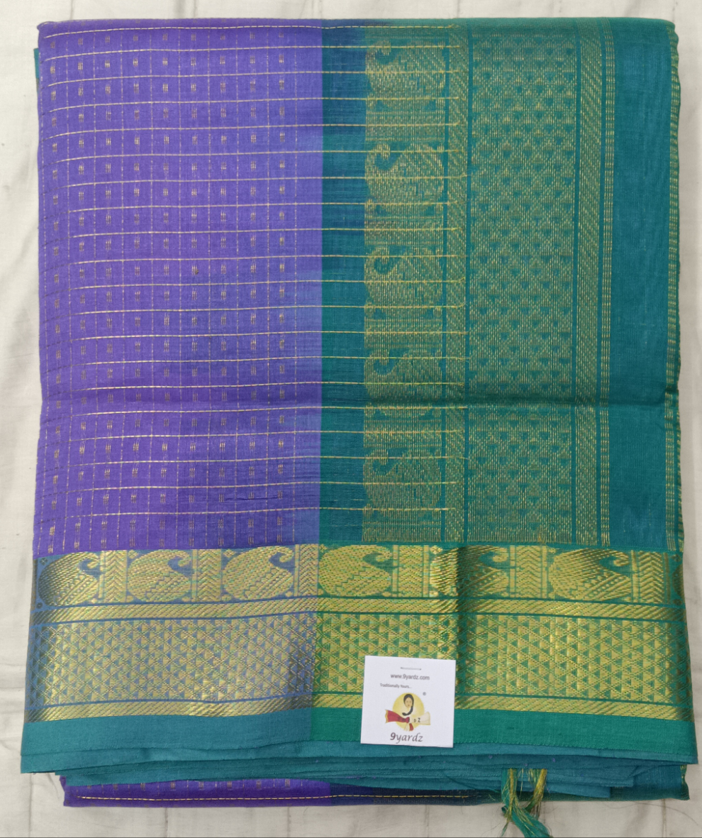 Pure silk cotton -Semi korvai 10yardz