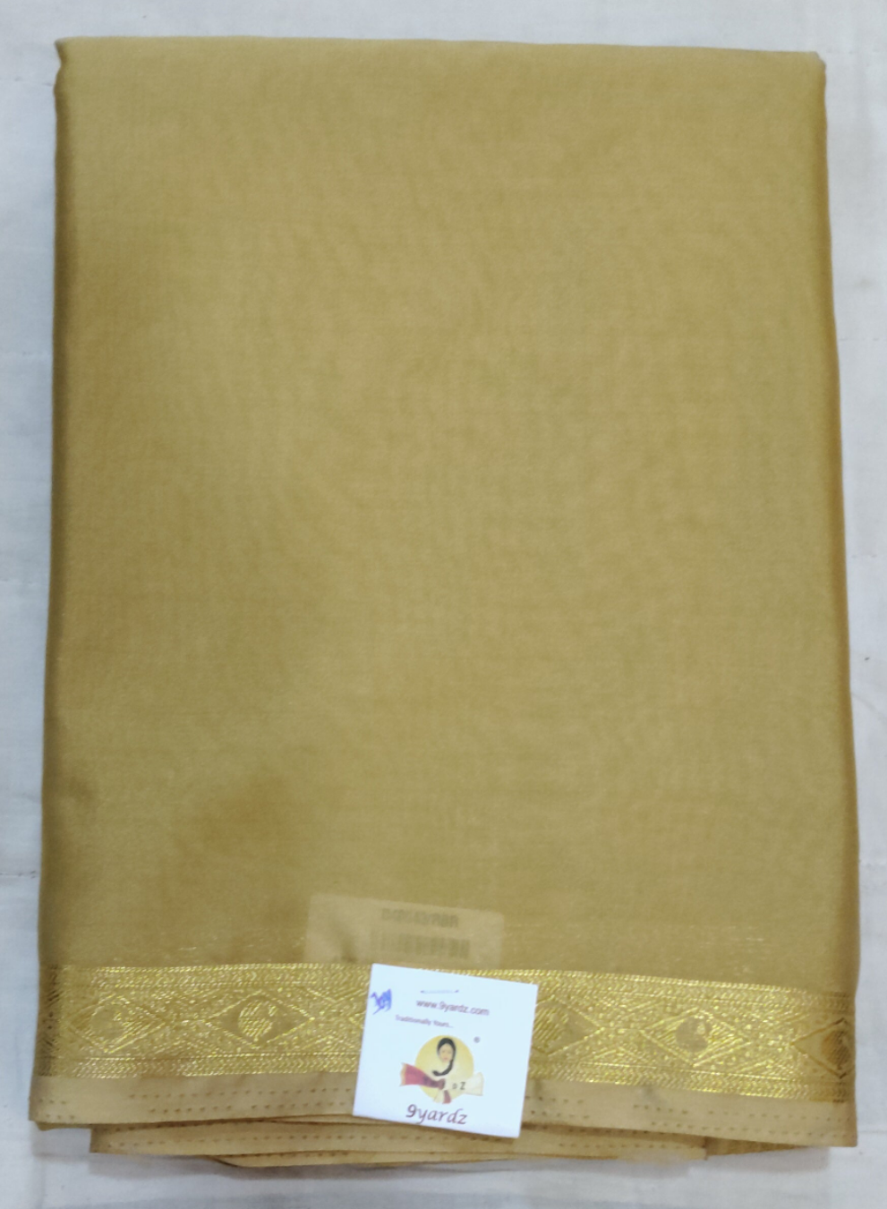 Synthetic Mysore silk 6yardz
