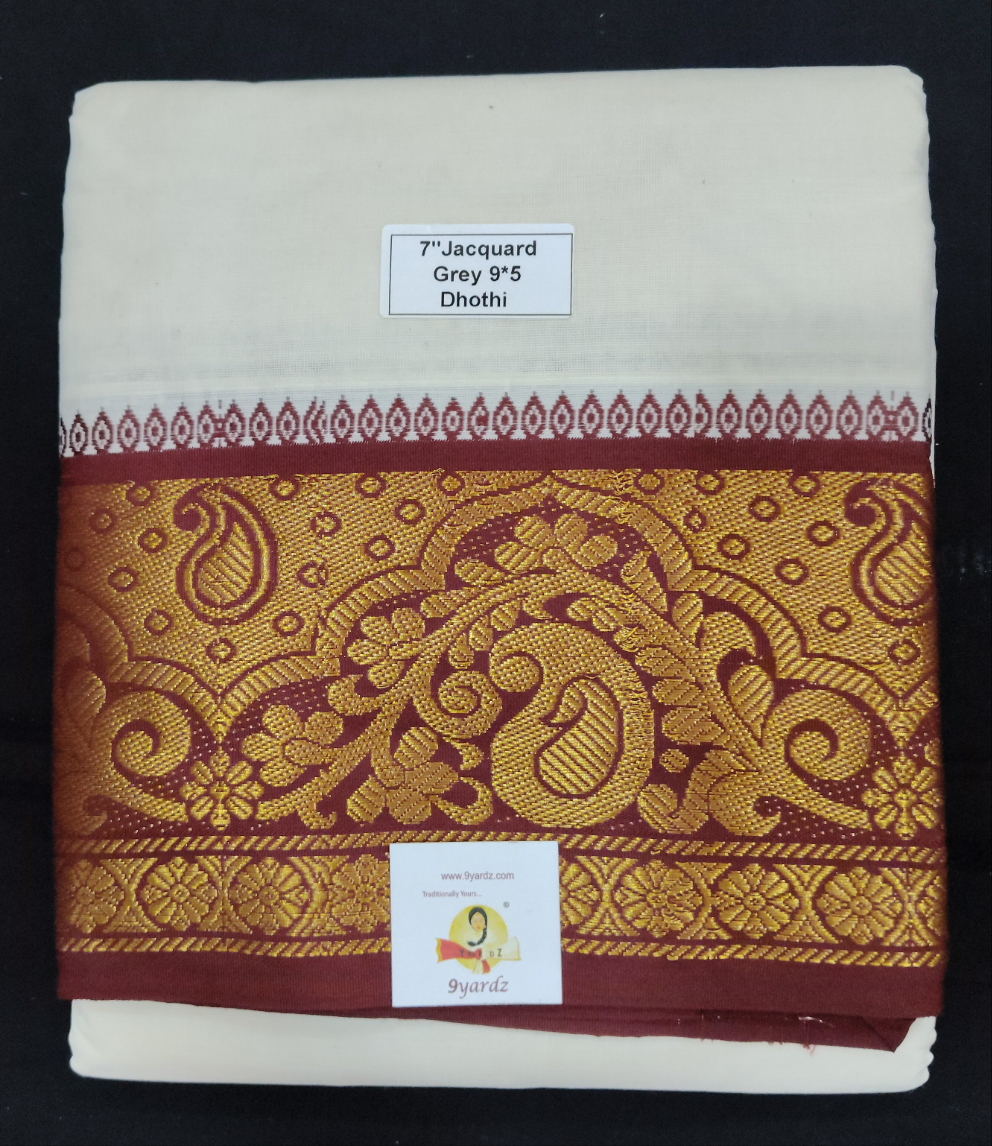 Cotton Dhothi Jacquard 9*5
