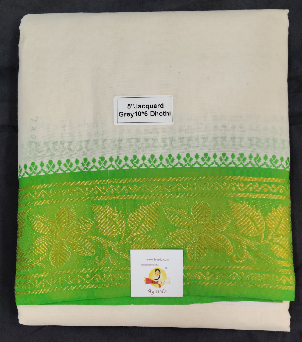 Cotton Dhothi Jacquard 10*6