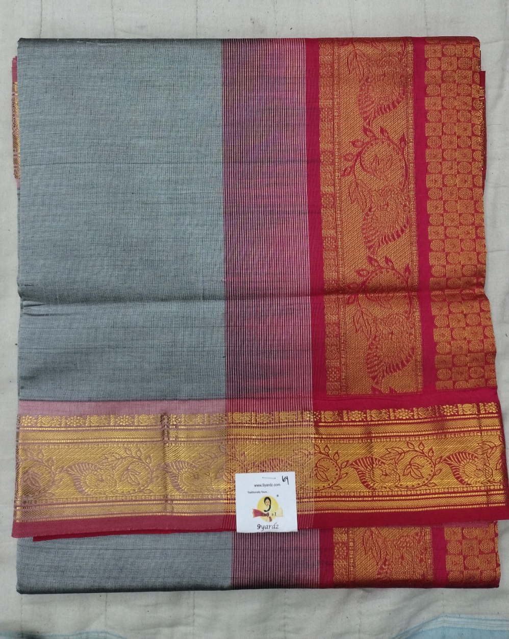Semi silk Embossed 6Yards
