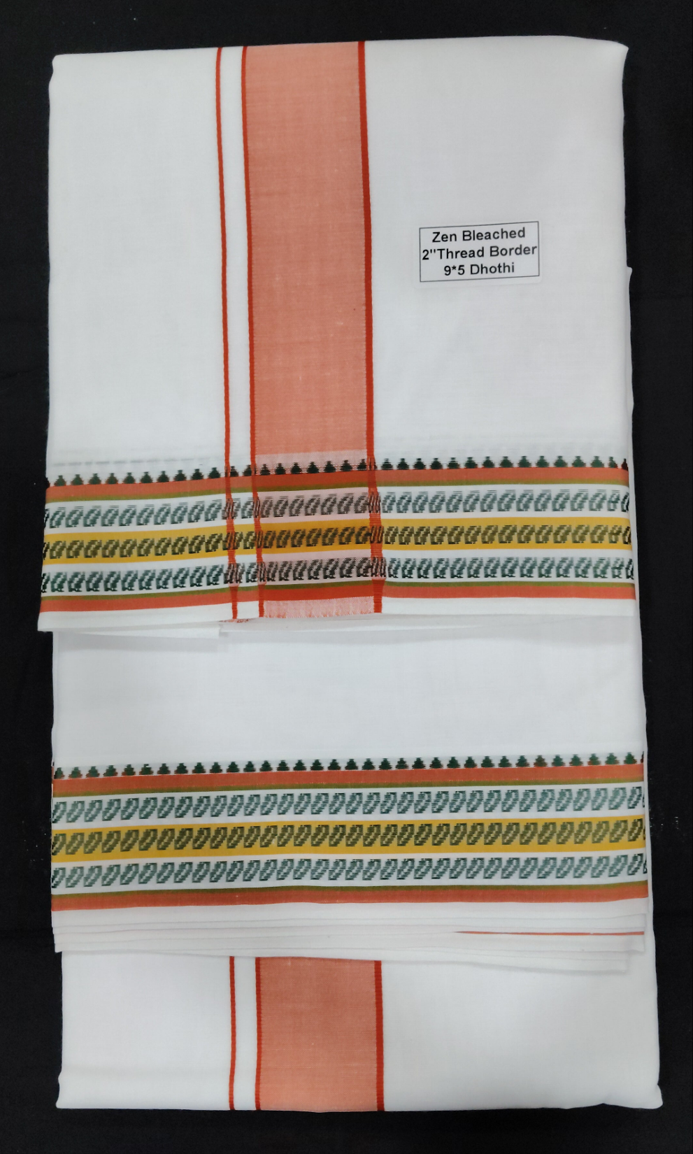 Cotton Dhothi Bleached 9*5