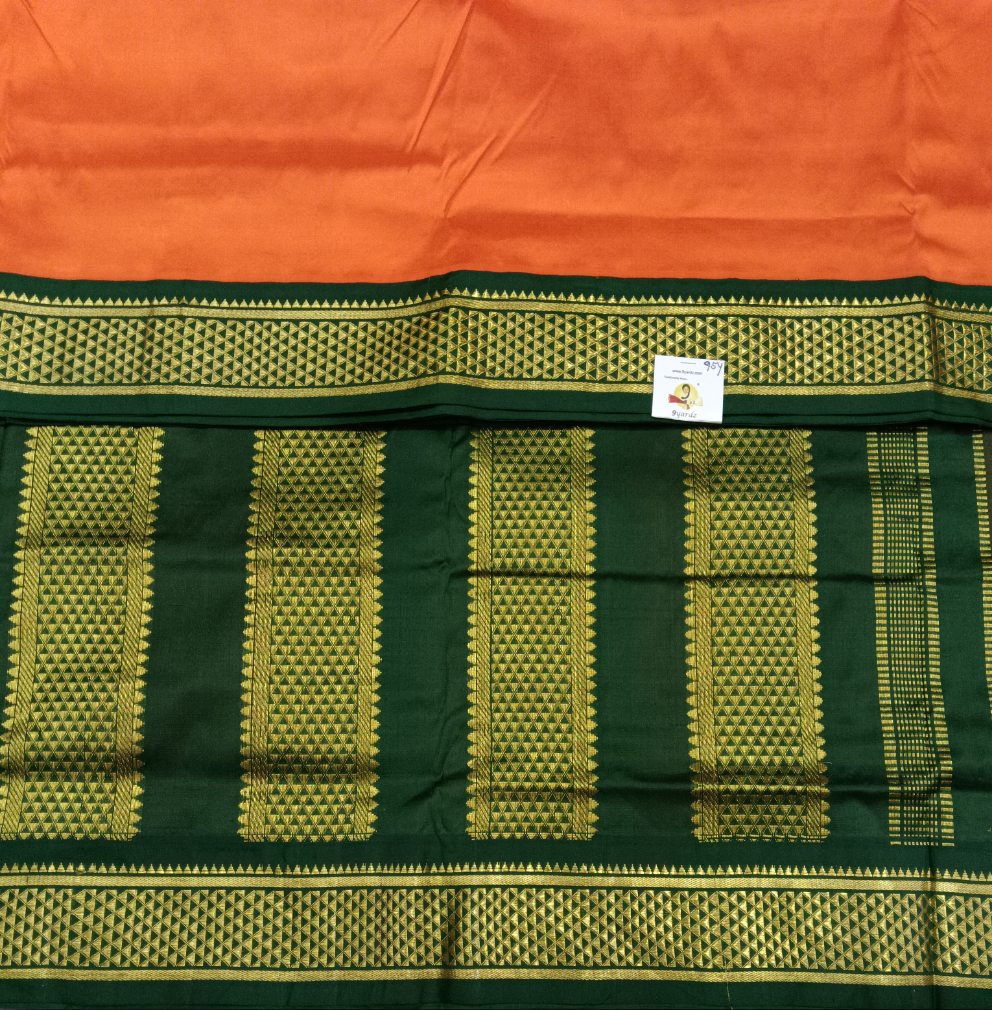 Pure silk 9.5yardz  saree