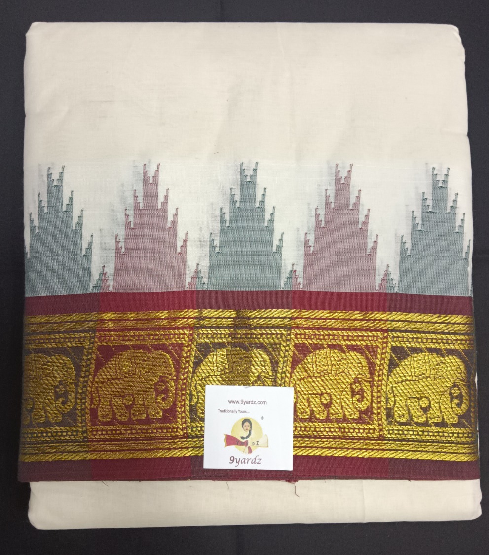 Pure cotton Muhurtham dhoti 9*5 KM