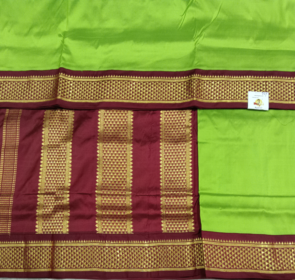 Pure silk 9.5yardz  saree