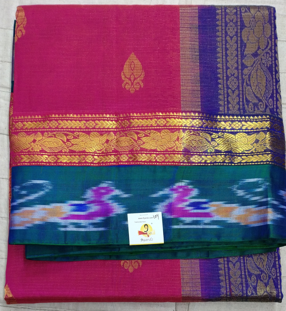 Pure silk cotton -Korvai 10yards madisar