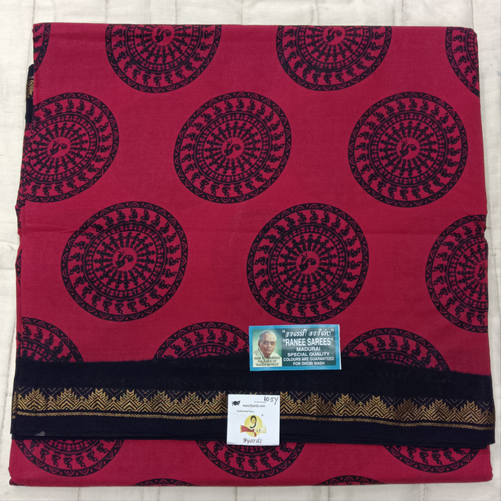 Ranee voyal saree 10.5yardz(9.5mtrs)