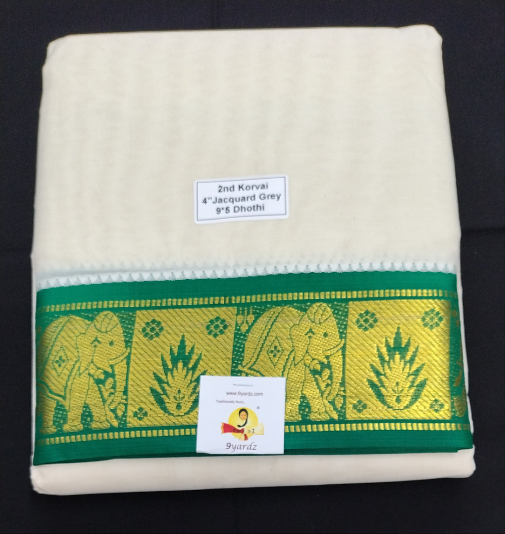 Pure cotton Muhurtham dhoti 9*5