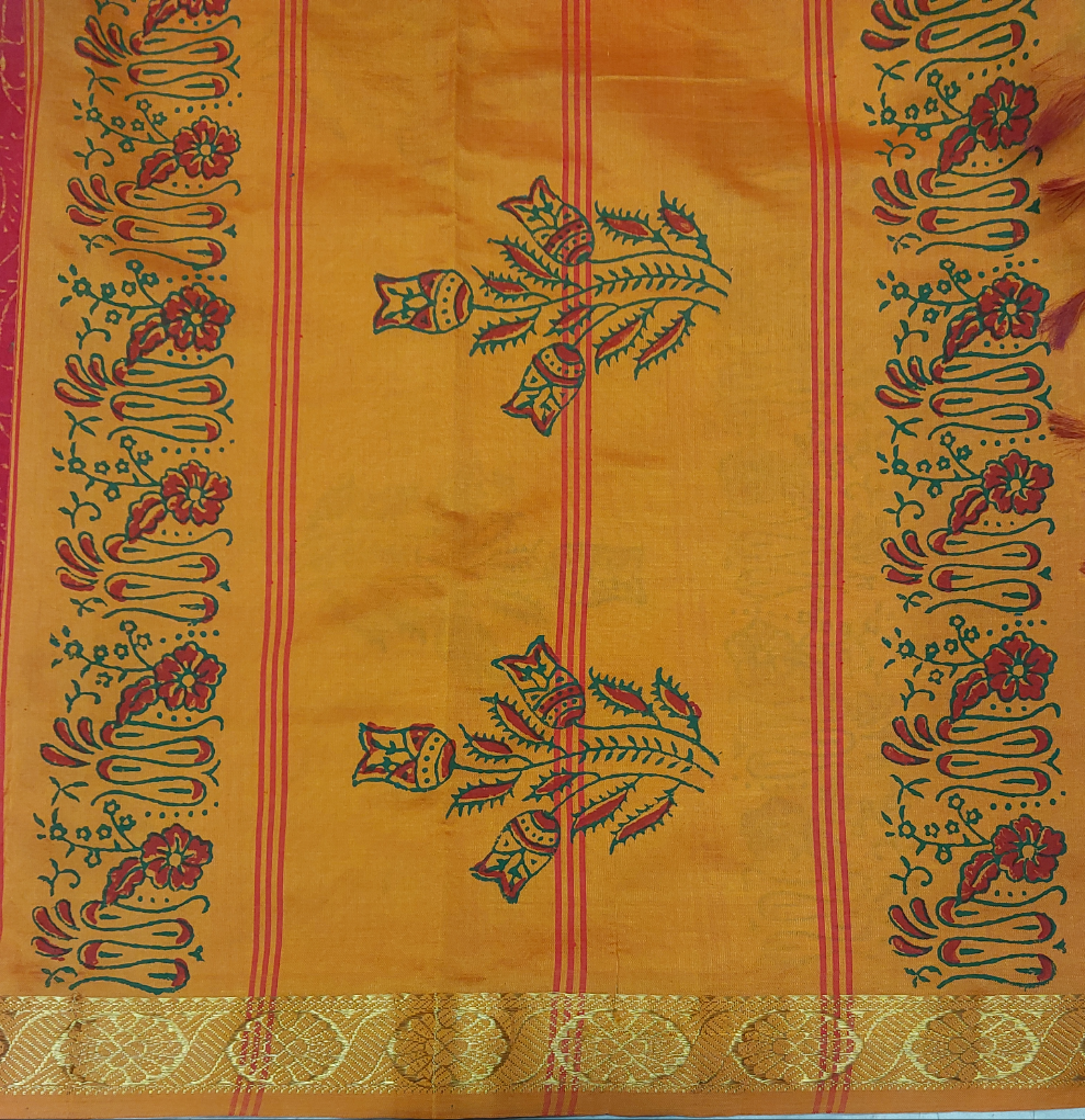 Semi Silk cotton printed Madisar