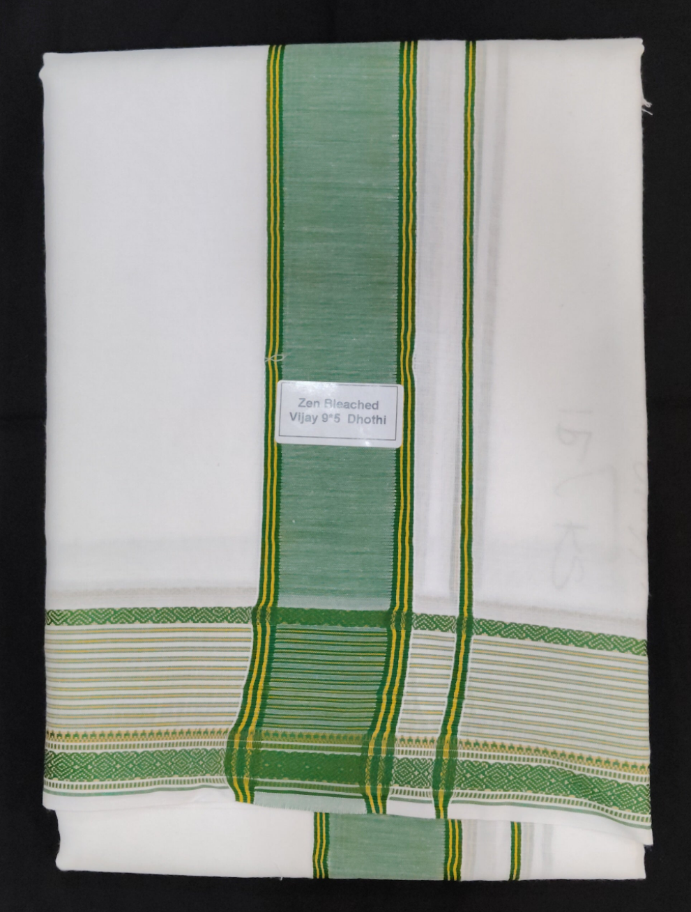 Cotton Dhothi Bleached 9*5