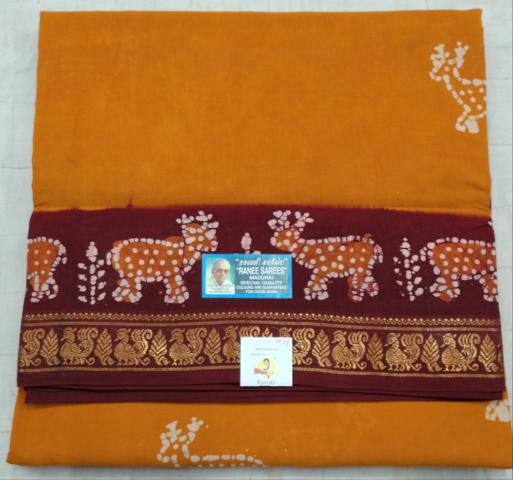 Ranee voyal saree 10.5yardz(9.5mtrs)